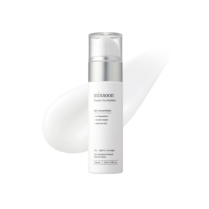 mixsoon Peptide Cica HyalShot Hyaluronic Acid Serum EGF  Adenosine Moisturizing korean Skincare Serum 169 floz50ml
